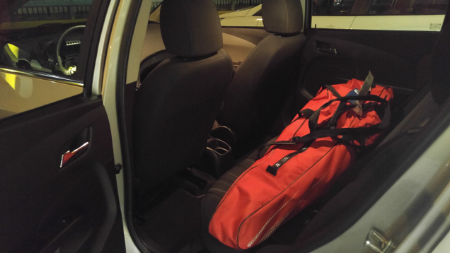 Fencing bag to highlight back space.